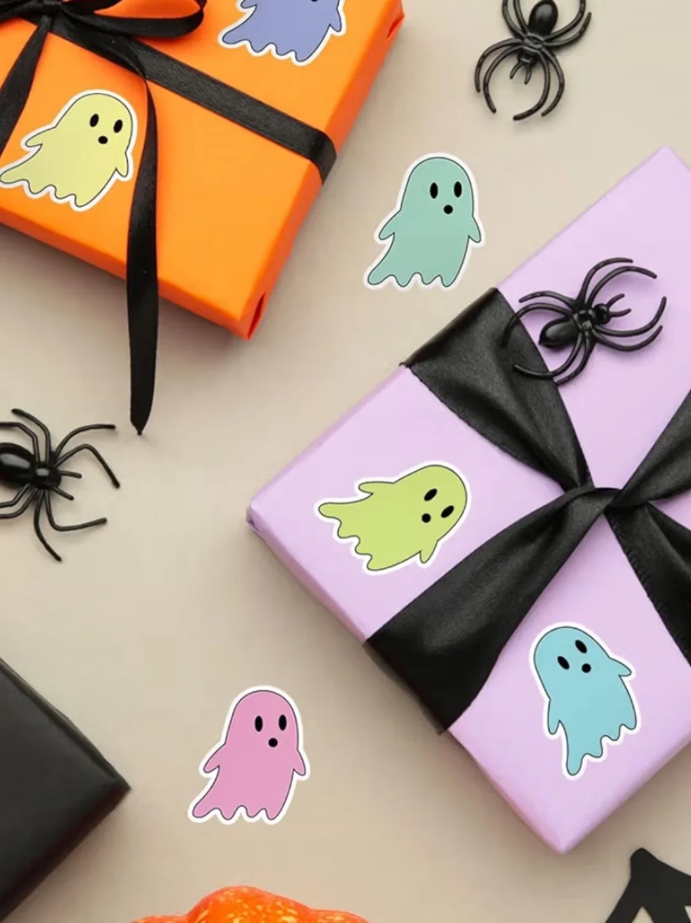 NEW! 👻50 Colorful Ghosts 1.5 inch Stickers
